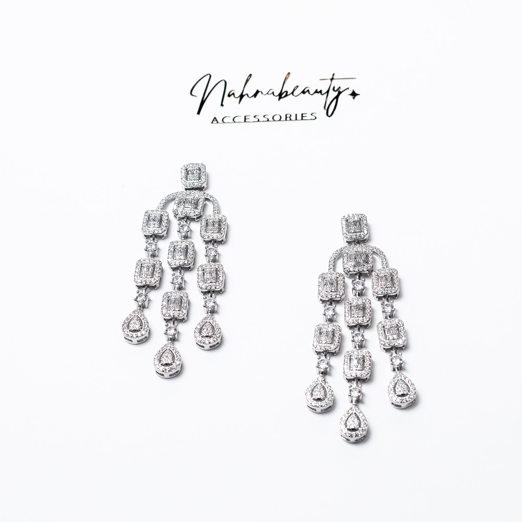 Shuna chandelier CZ Earrings