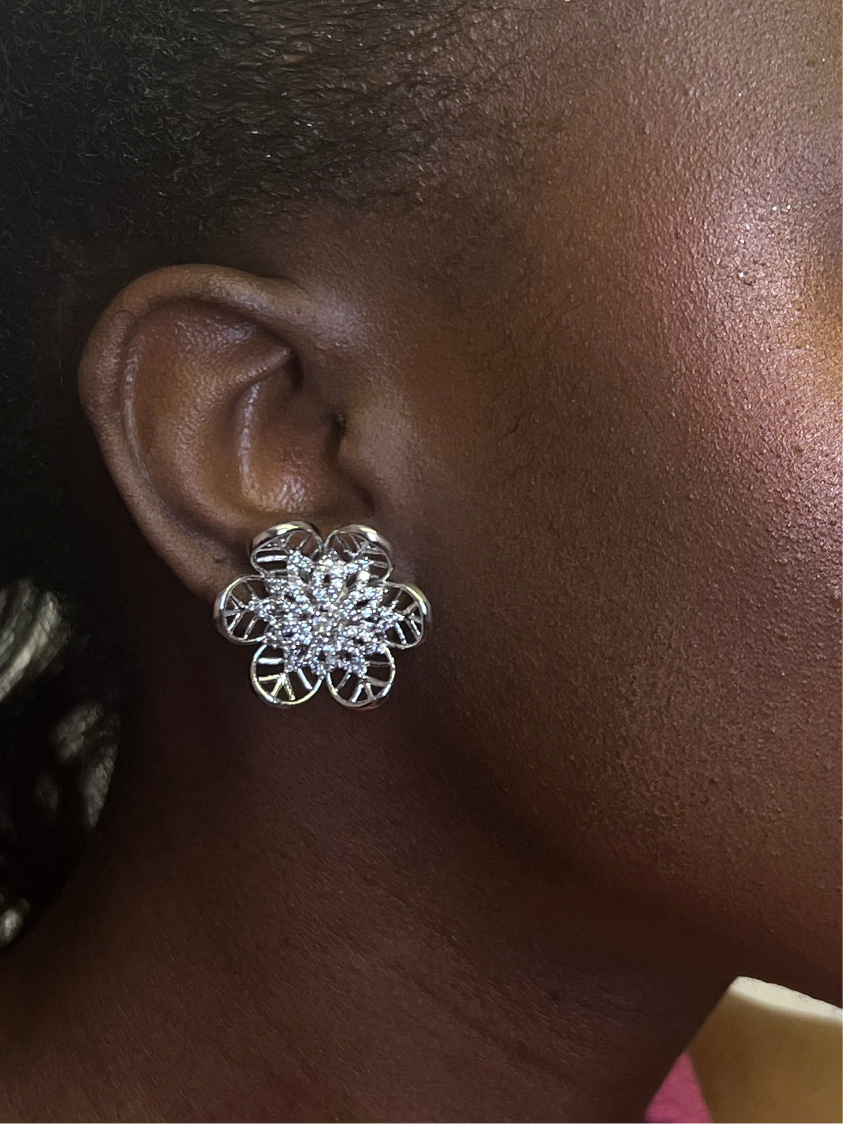 Ana Indian CZ Stud  Earrings