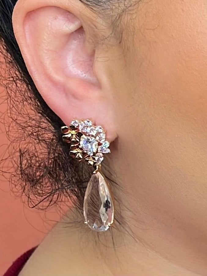 Tena Clear CZ  Earrings